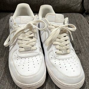 All white Air Force ones barely worn